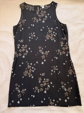 Y2K Mocha Floral Sophisticated Slip Dress Dress